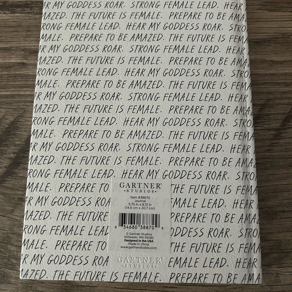 Gartner Studios Empowering Female Inspirational Blank Lined Journal 5.75 x 8.13 - Picture 3 of 6